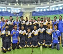 Bupati Indragiri Hulu (Inhu), Rezita Meylani Yopi menghadiri acara pembukaan Pekan Olahraga Pelajar Daerah Riau 2022 (foto/andry)